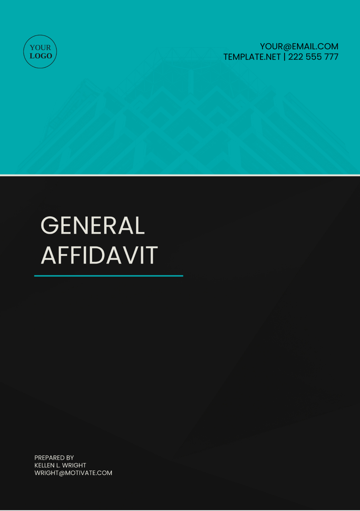 Wisconsin General Affidavit Template - Edit Online & Download