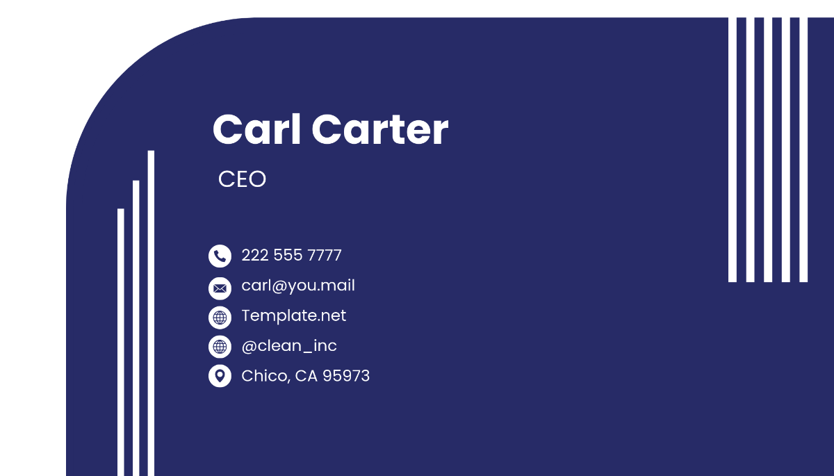 Free Cleaning Services Company Business Card Template