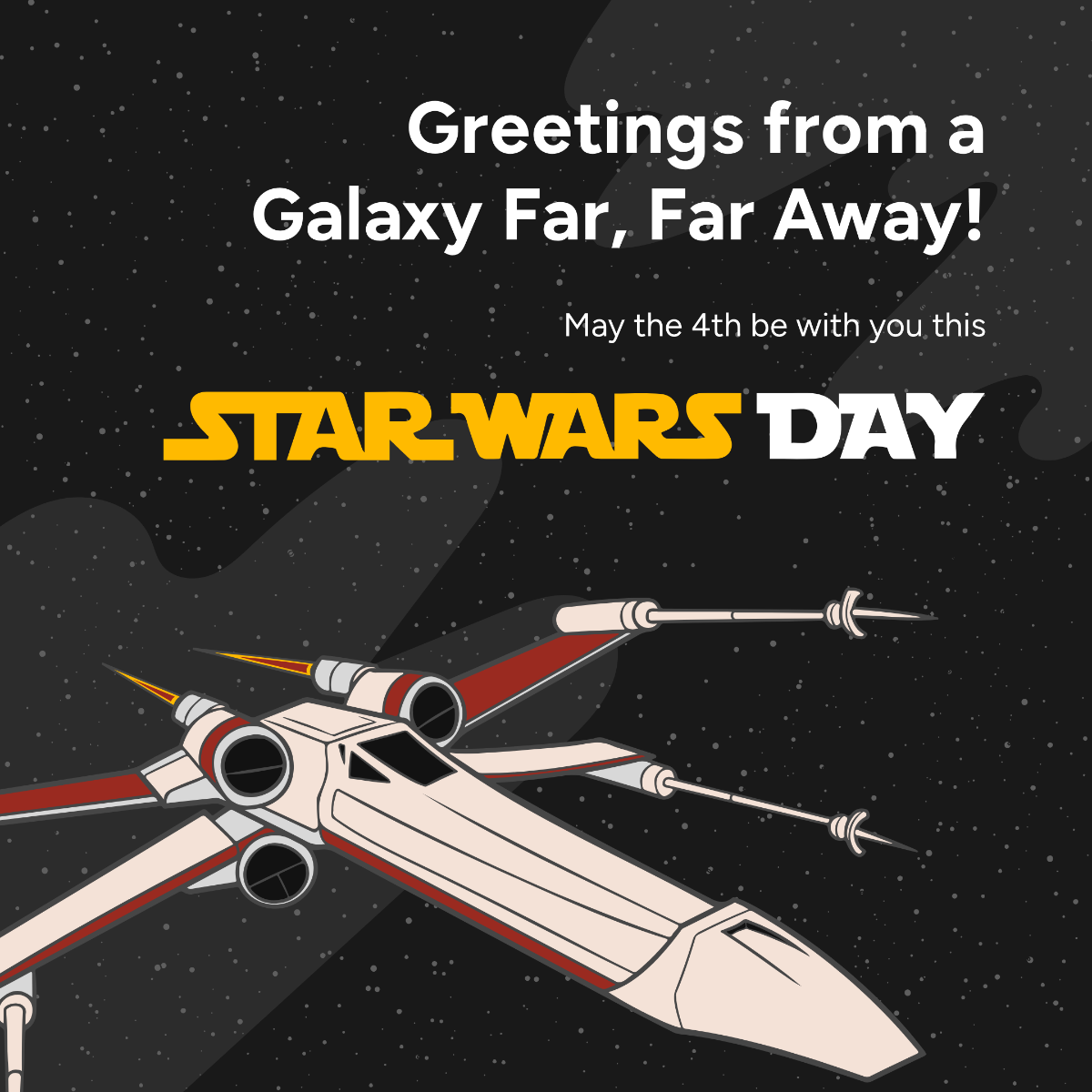 Star Wars Day Facebook Post Template