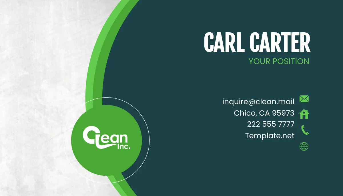 Free Floor Care Specialist Business Card Template to Edit Online