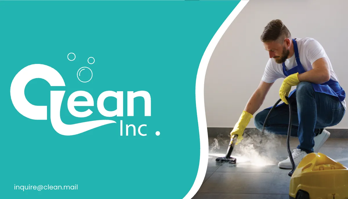 Free Deep Cleaning Technician Business Card Template to Edit Online