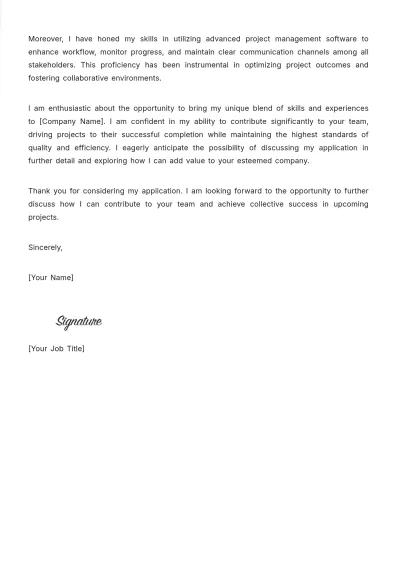 Free Real Estate Site Supervisor Cover Letter Template to Edit Online