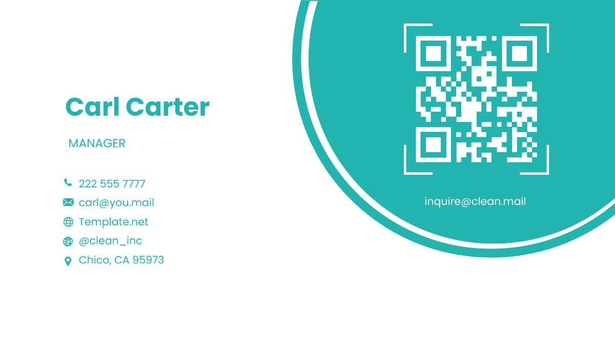Move-In/Move-Out Cleaner Business Card