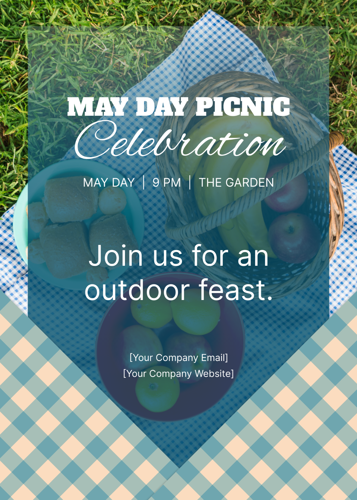 May Day  Invitation Card Template