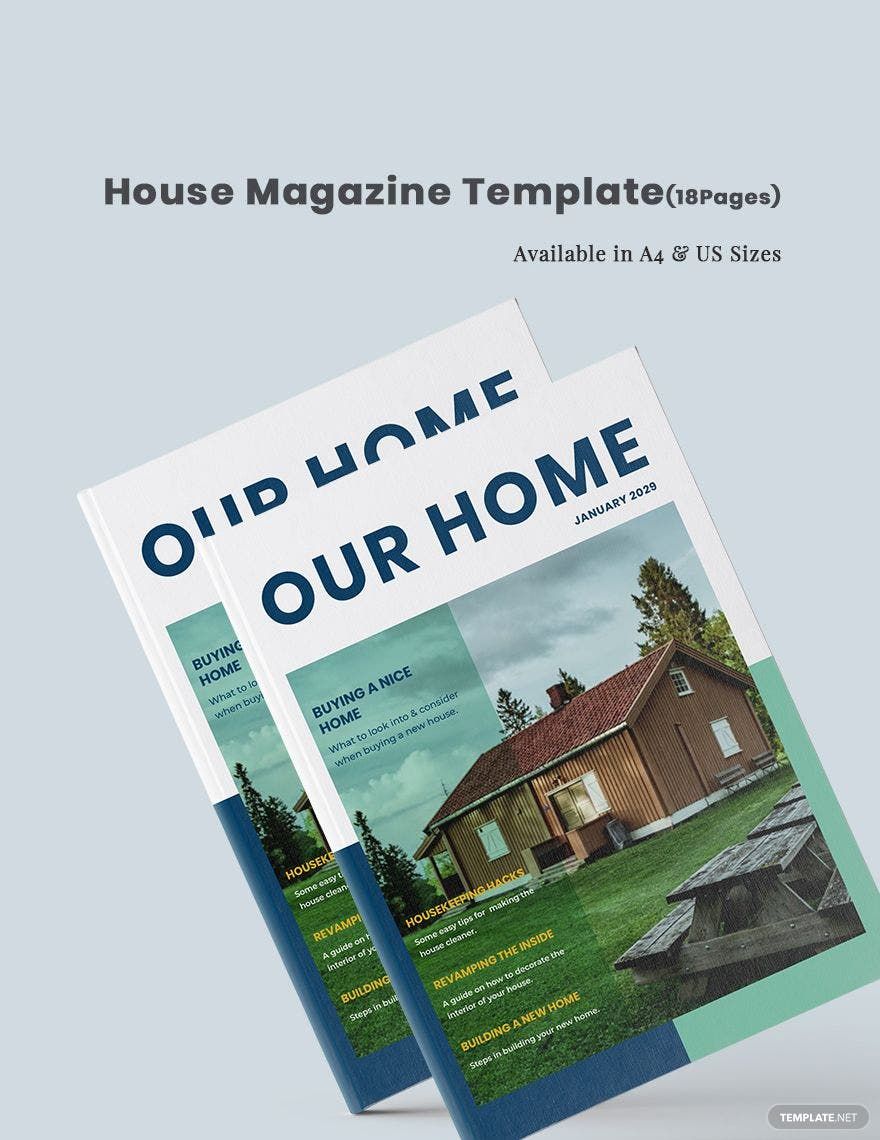 Free House Magazine Template