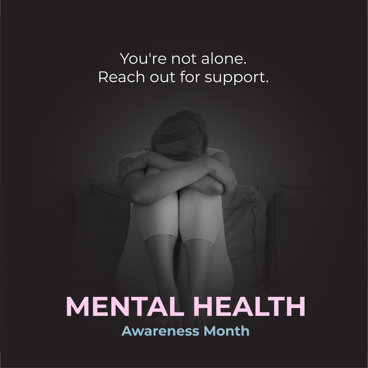 Free  Mental Health Awareness Month  Instagram Post Template