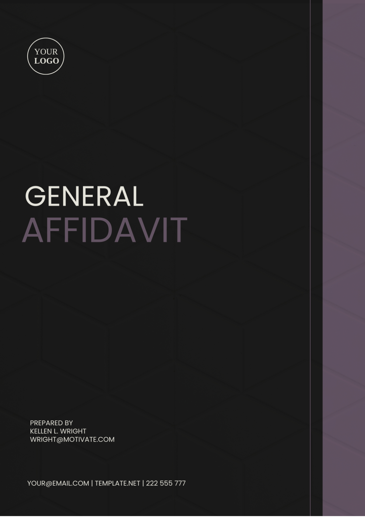 Montana General Affidavit Template - Edit Online & Download