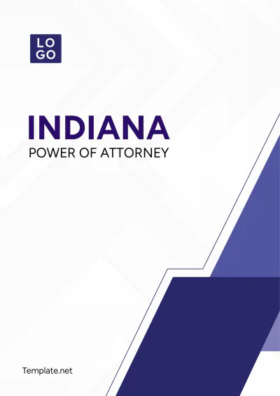 Free Indiana Power of Attorney Template to Edit Online