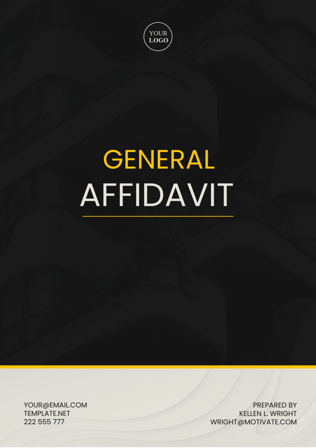 Free New Jersey General Affidavit Template - Edit Online & Download ...