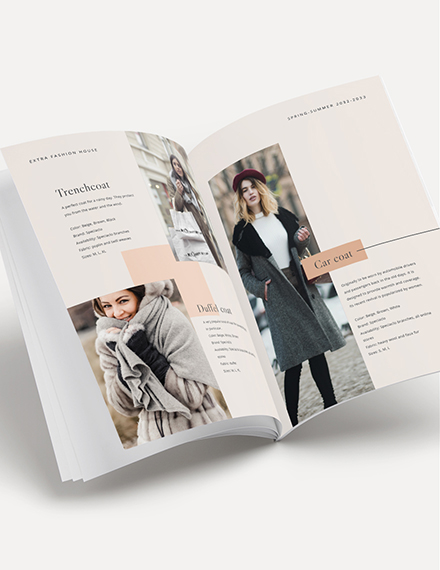 Fashion Lookbook Template InDesign Word Apple Pages Publisher 