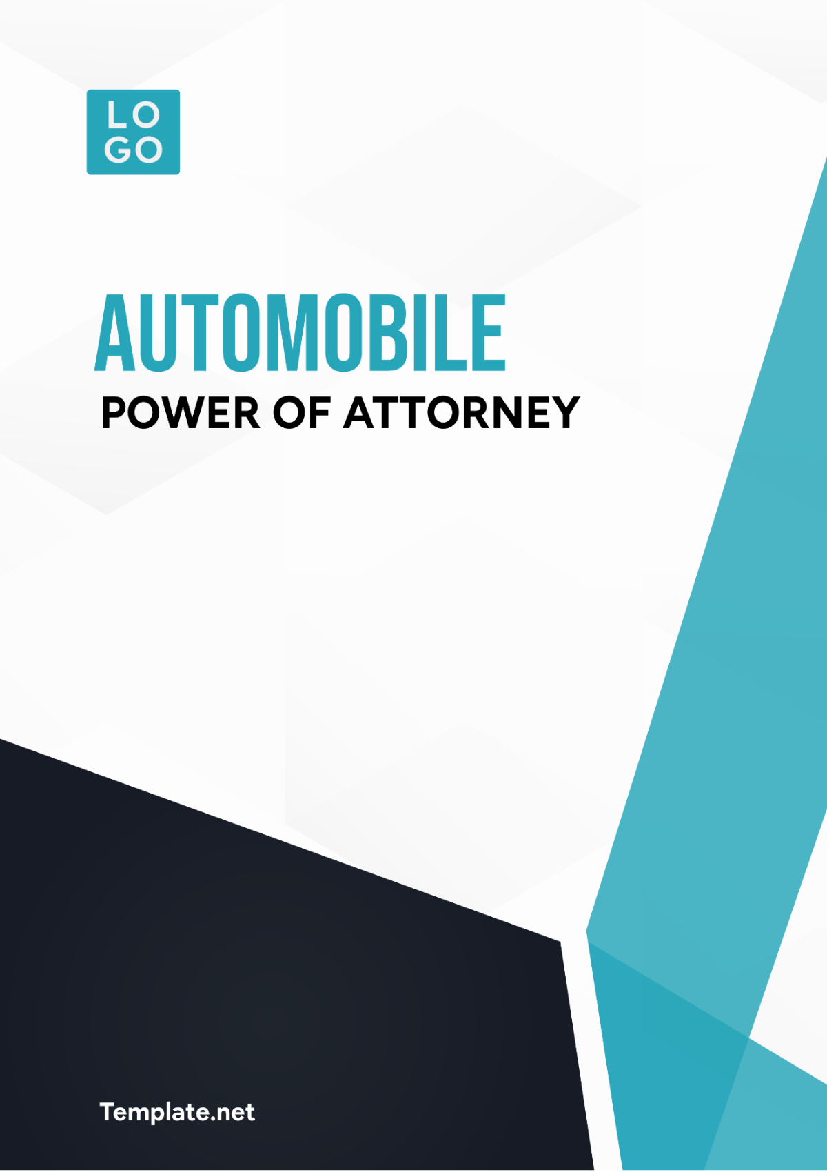 Automobile Power of Attorney Template