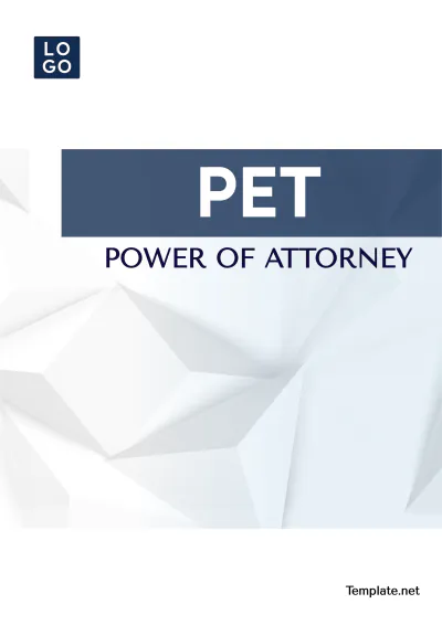 Free Pet Power of Attorney Template to Edit Online