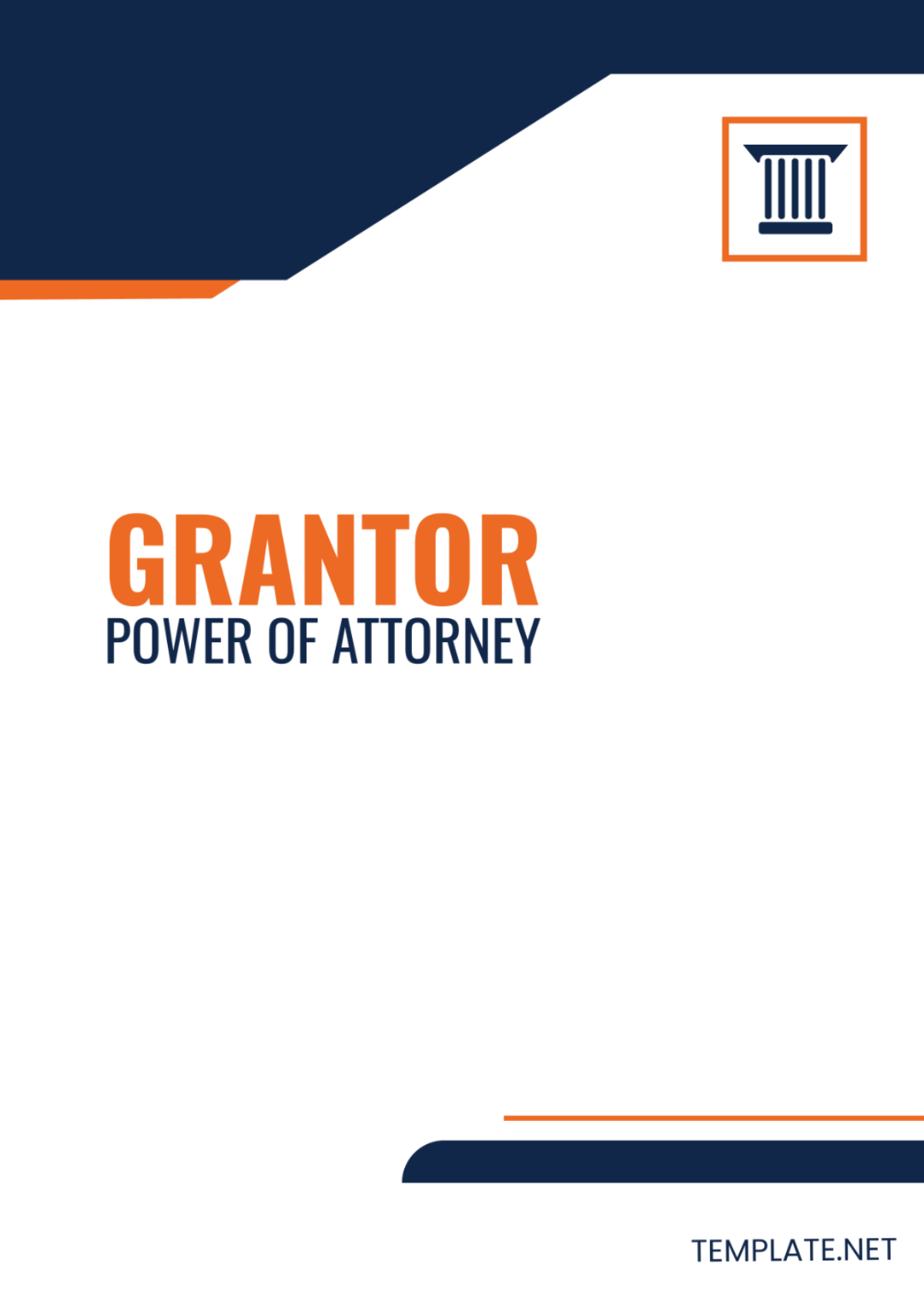 Grantor Power of Attorney Template
