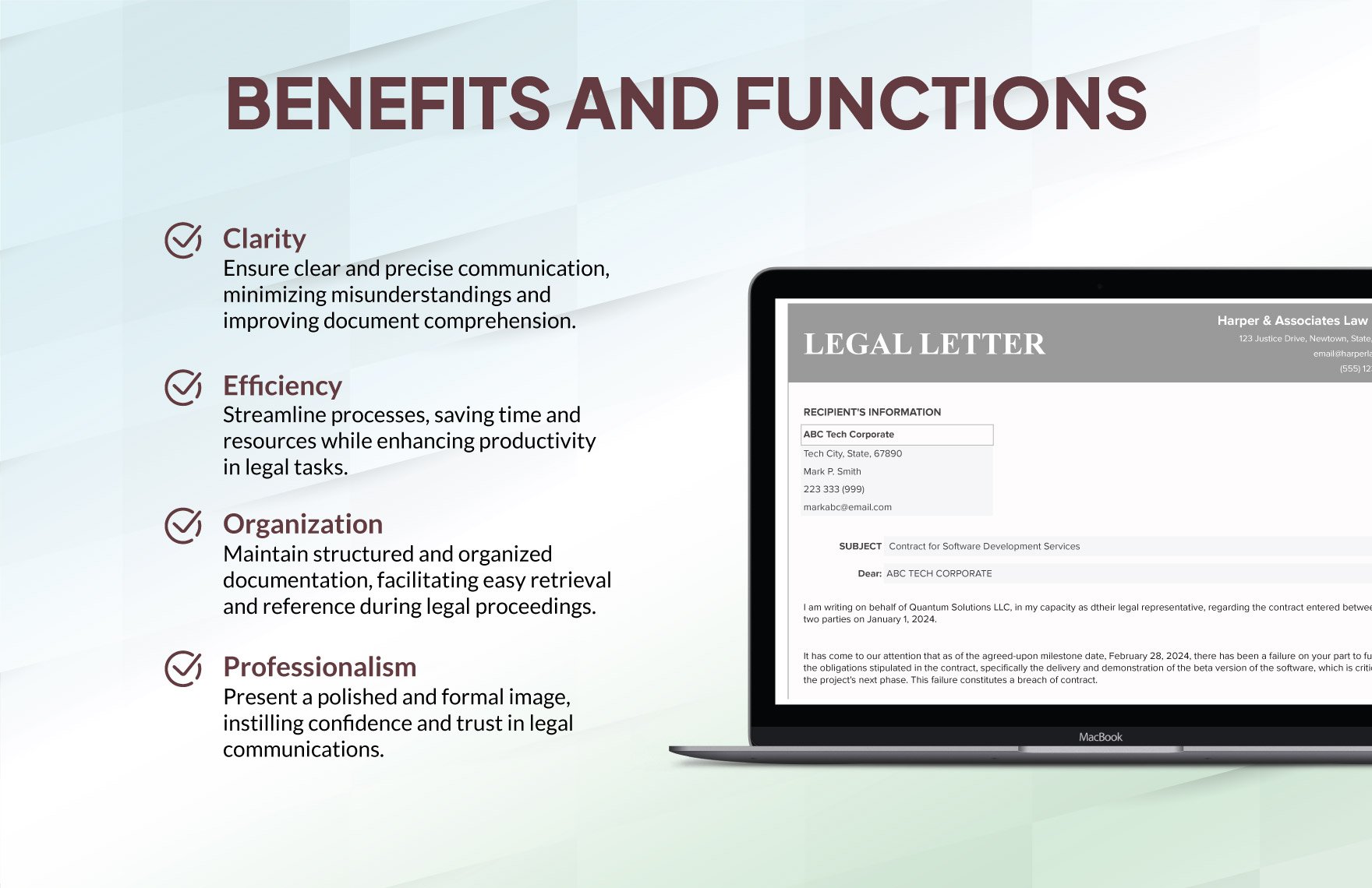 Legal Letter Template