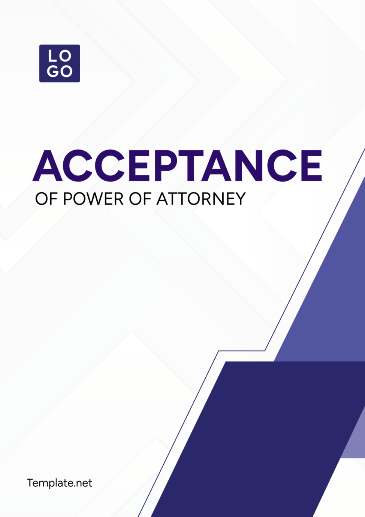 Acceptance Of Power of Attorney Template