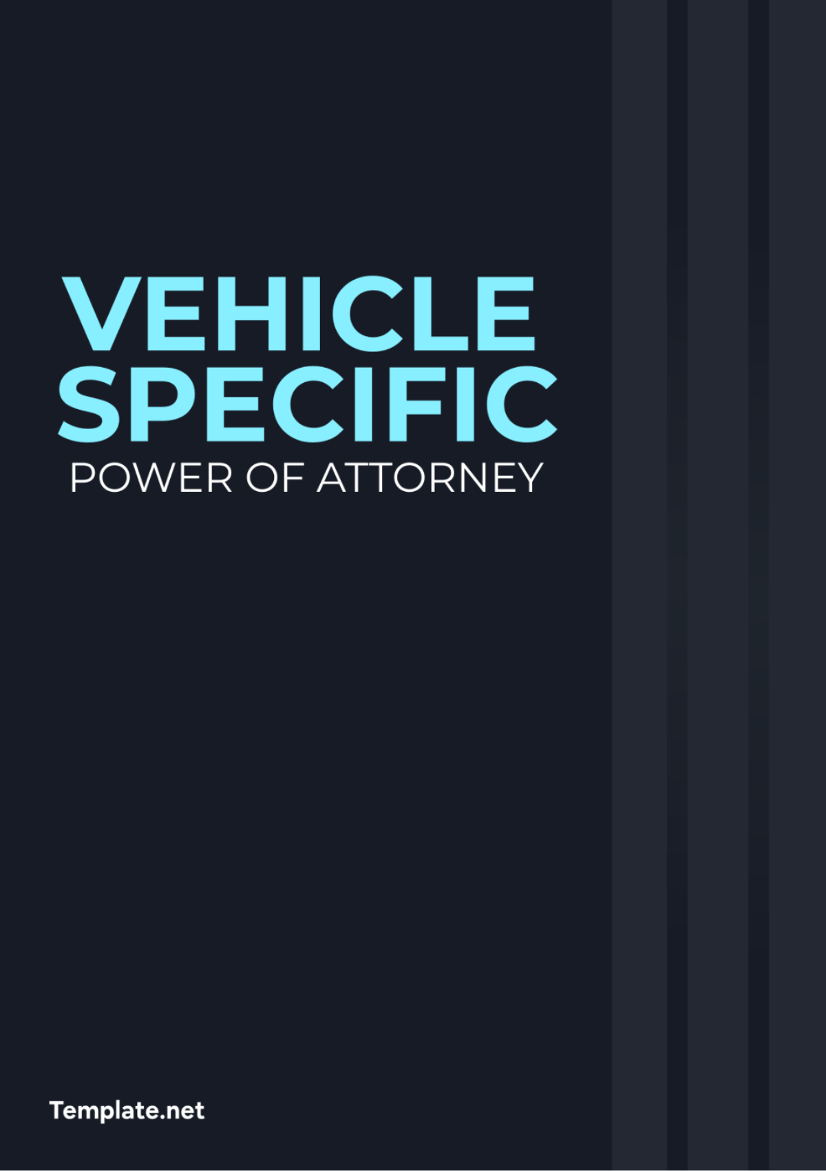 Vehicle Specific Power of Attorney Template - Edit Online & Download