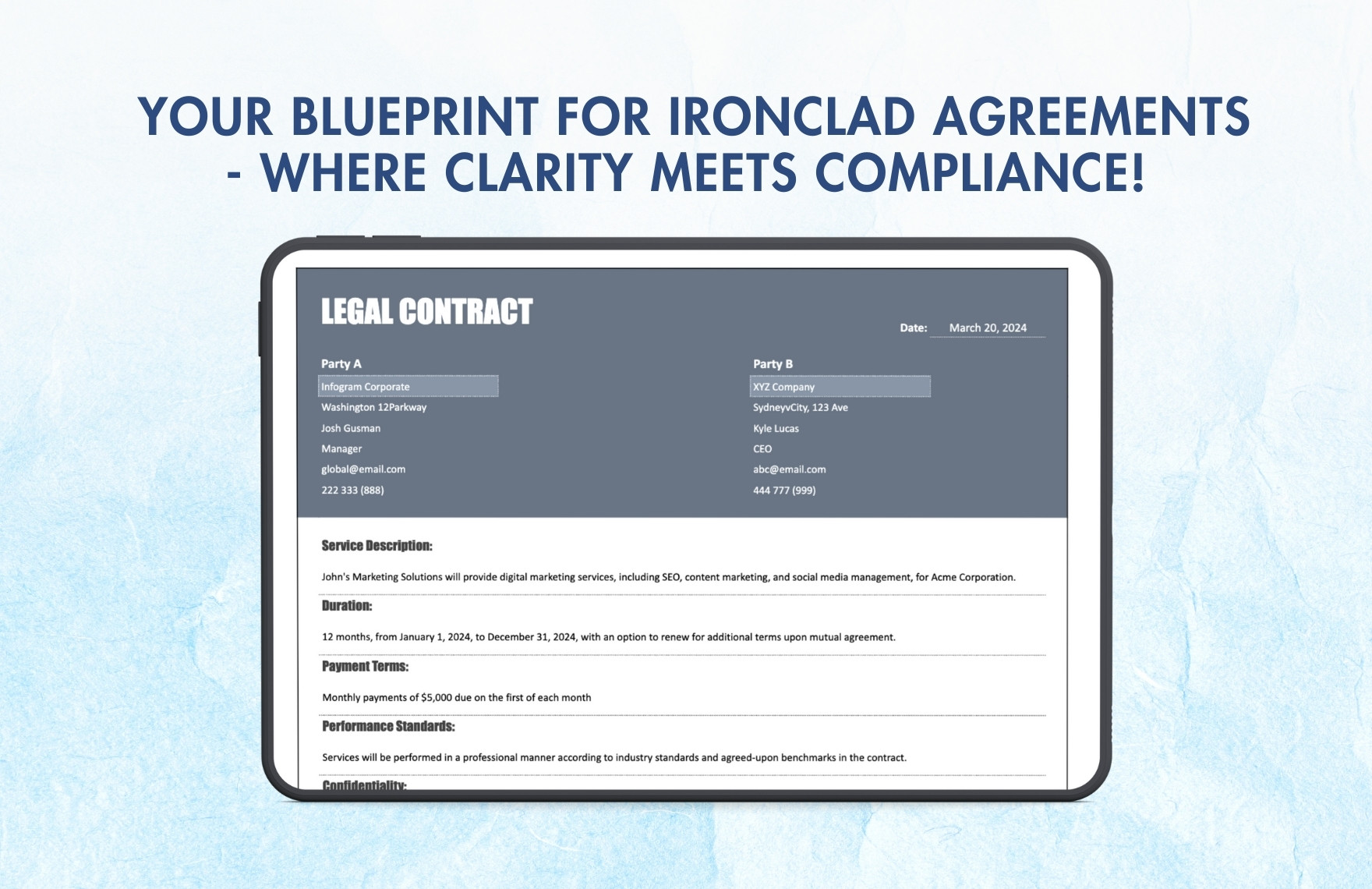 Legal Contract Template