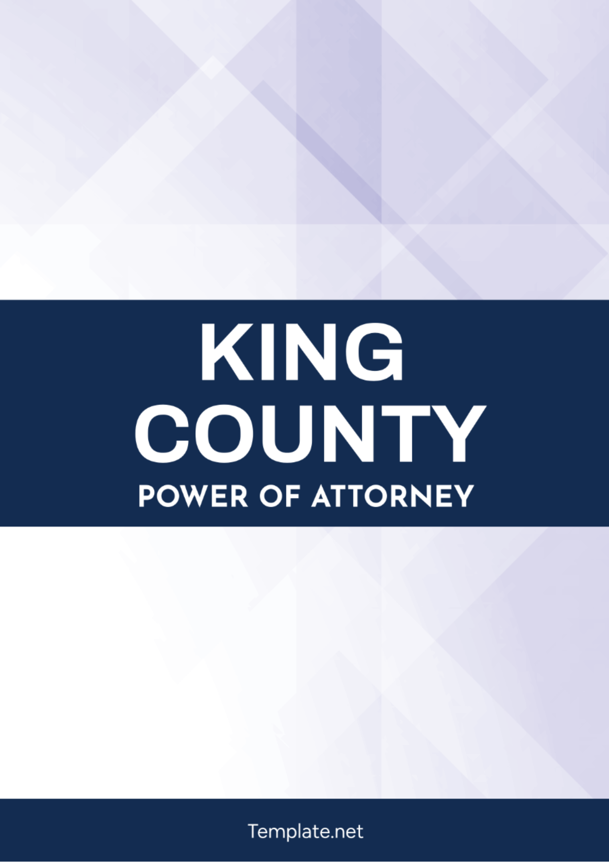 King County Power of Attorney Template
