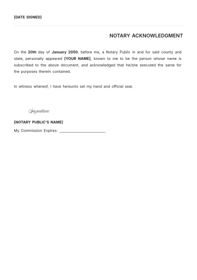Free Ohio Vehicle Power of Attorney Template to Edit Online