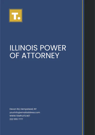 Free Illinois Power of Attorney Template to Edit Online