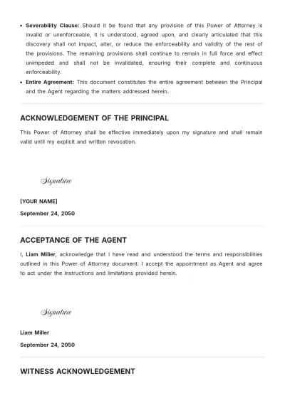 Free Illinois Power of Attorney Template to Edit Online