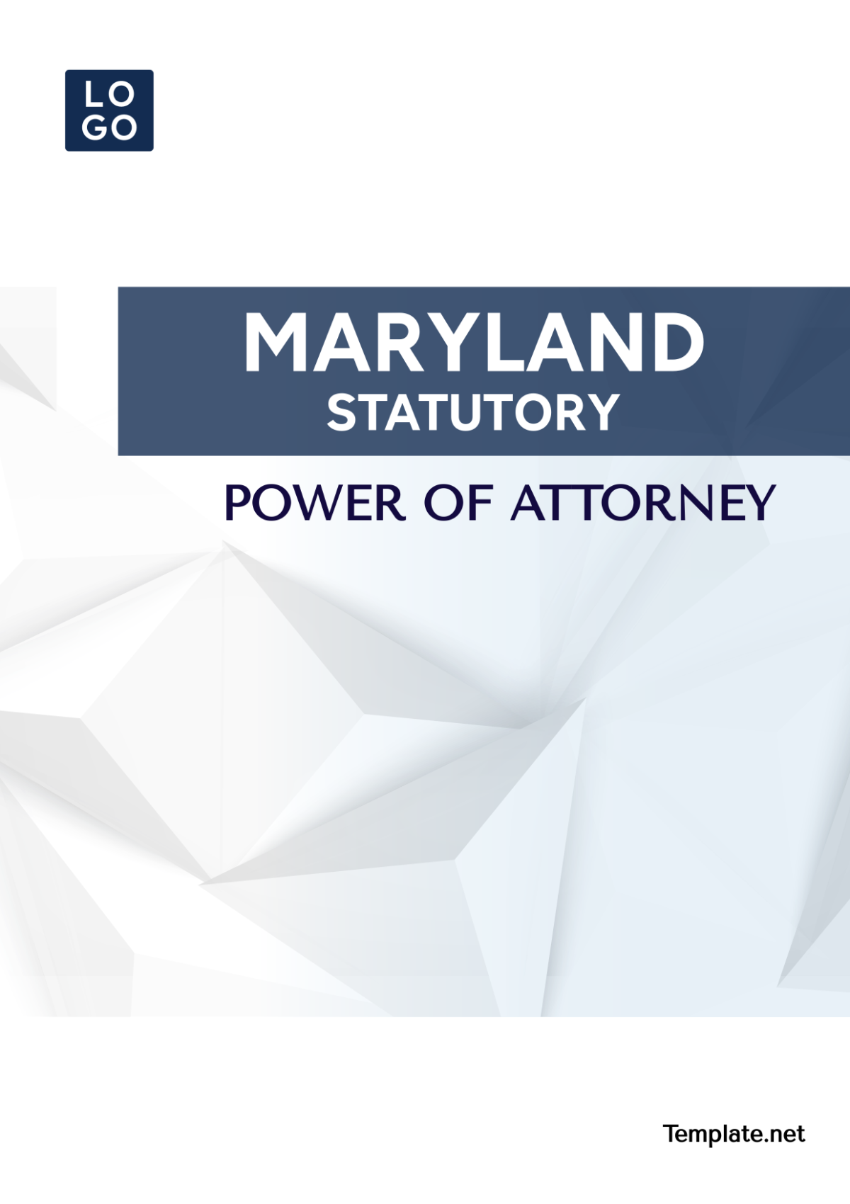 Maryland Statutory Power of Attorney Template