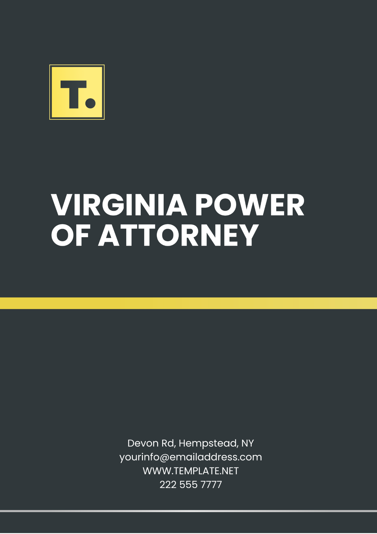 Virginia Power of Attorney Template