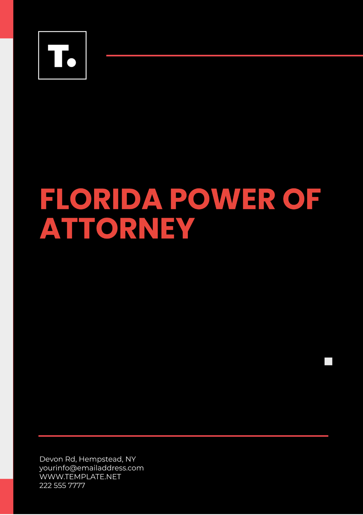 Florida Power of Attorney Template