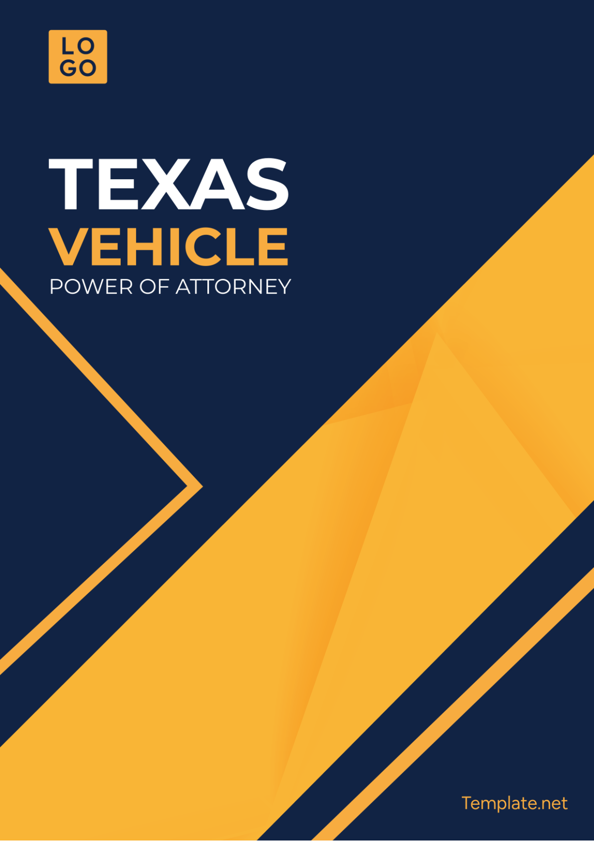 Texas Vehicle Power of Attorney Template
