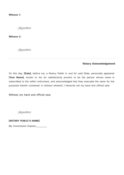 Free Texas Vehicle Power of Attorney Template to Edit Online