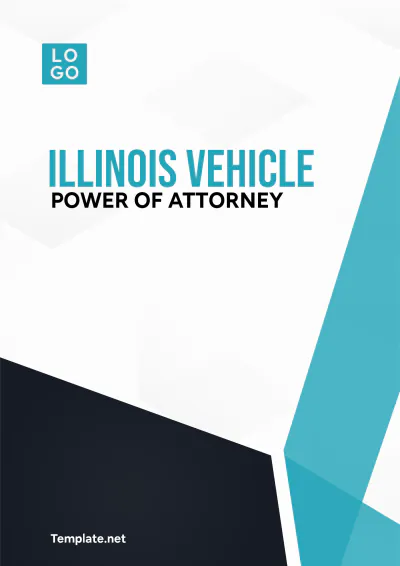 Free Illinois Vehicle Power of Attorney Template to Edit Online