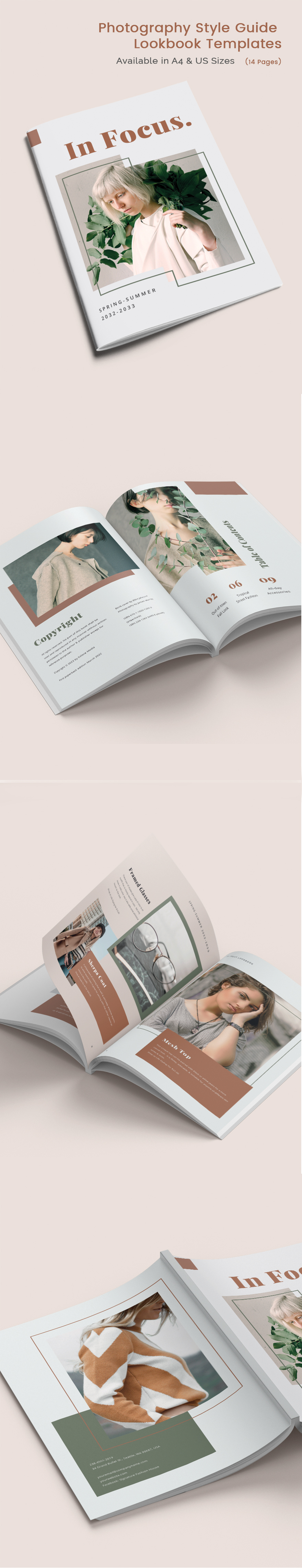 Free Creative Photography Lookbook Template InDesign, Word, Apple Pages