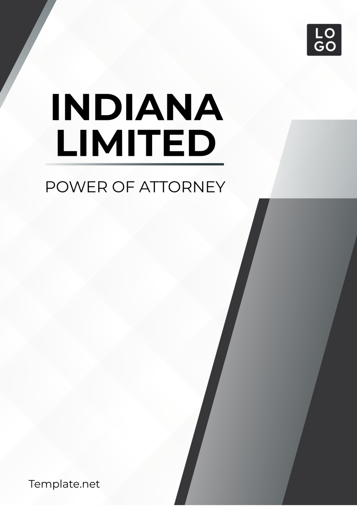 Indiana Limited Power of Attorney Template