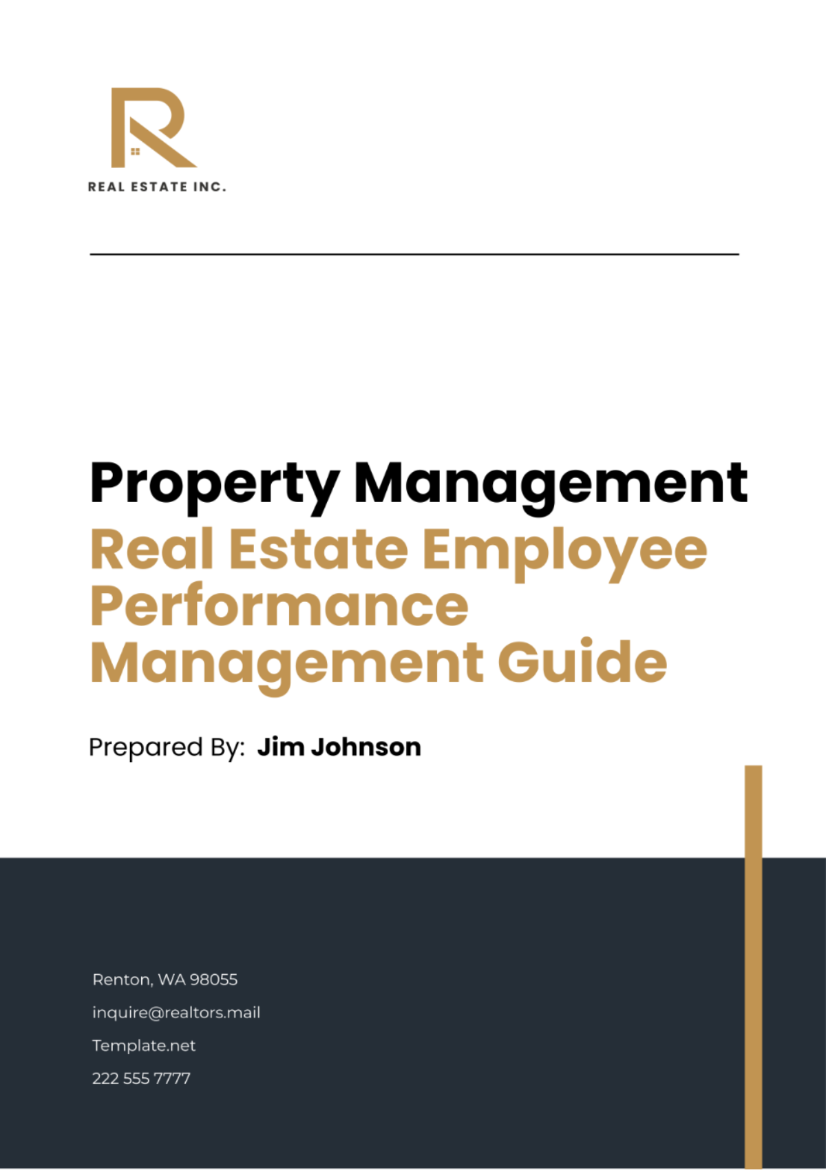 Real Estate Employee Performance Management Guide Template