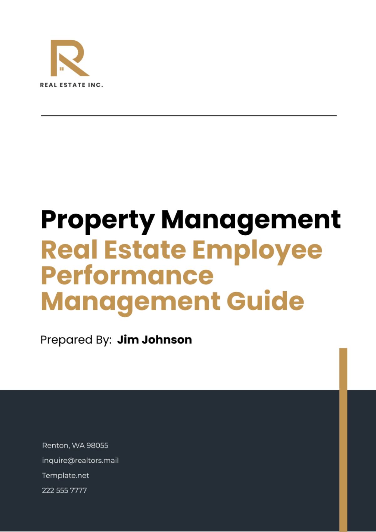 Real Estate Employee Performance Management Guide Template - Edit Online & Download