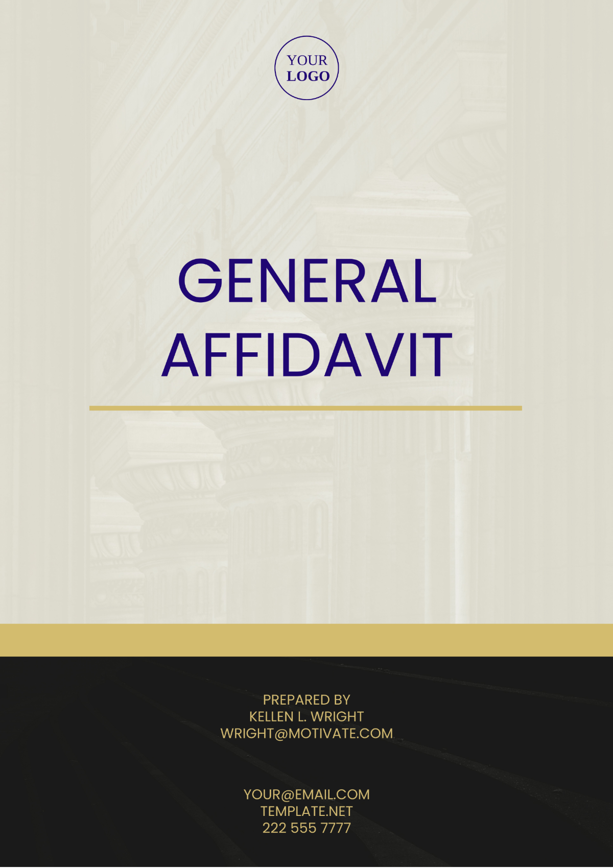 Iowa General Affidavit Template - Edit Online & Download