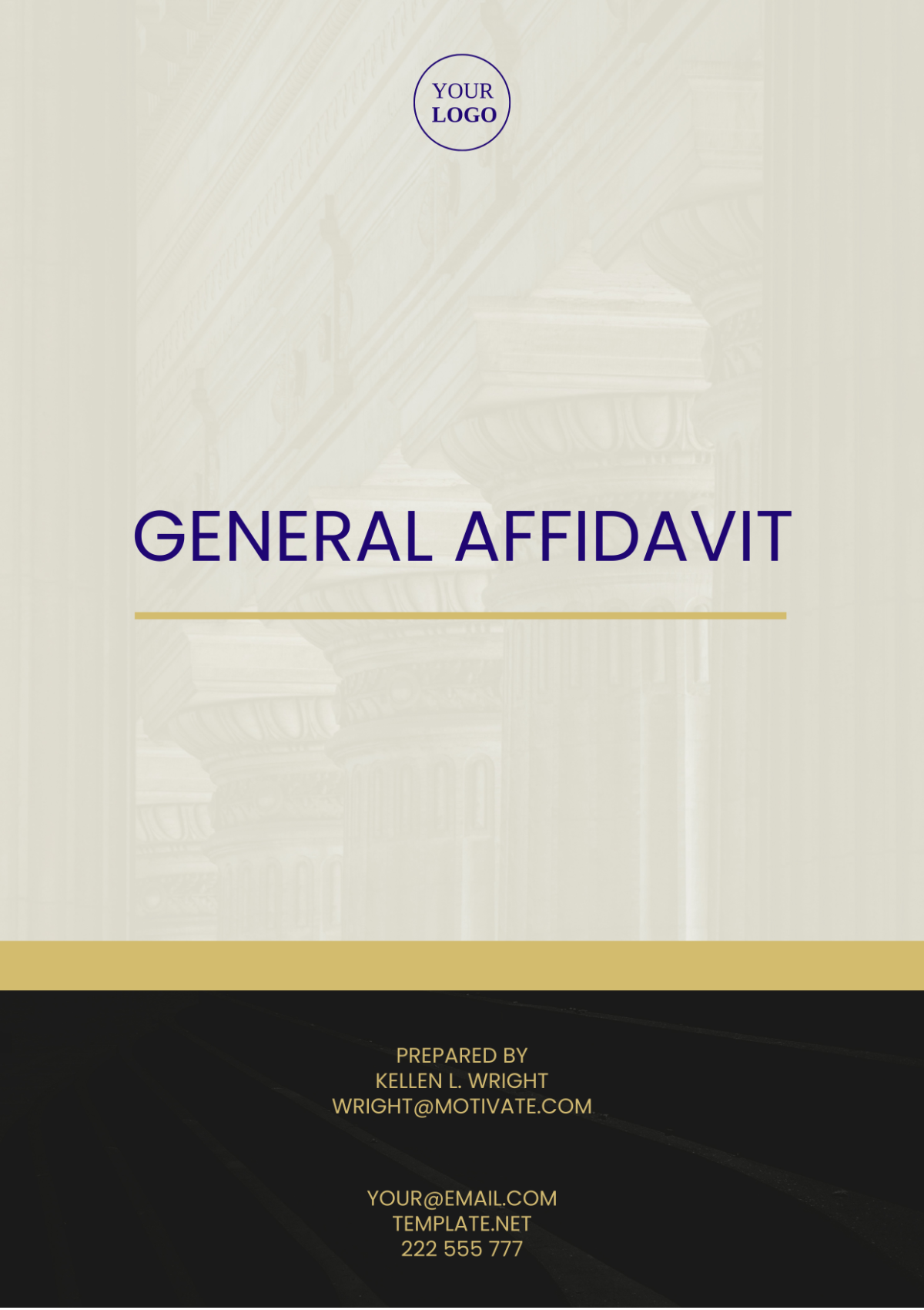 Tennessee General Affidavit Template - Edit Online & Download