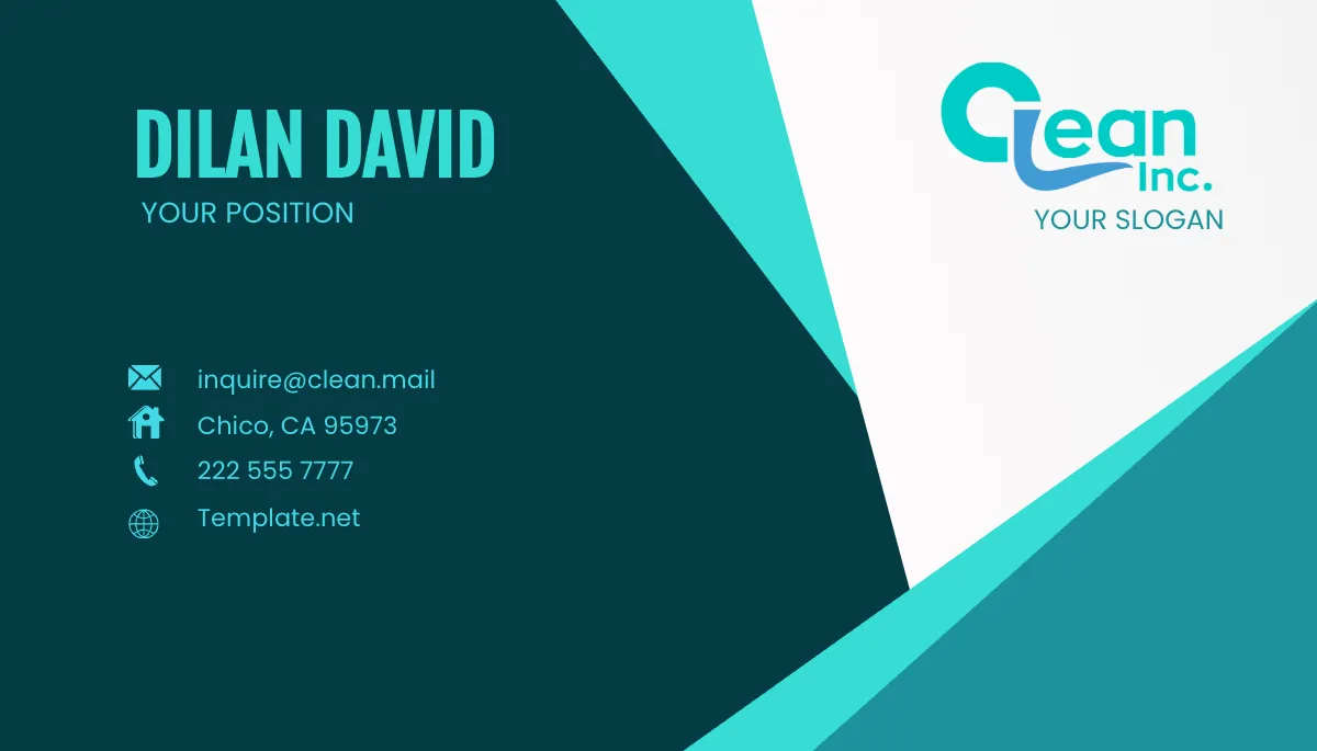 Free Post-Construction Cleanup Crew Business Card Template to Edit Online