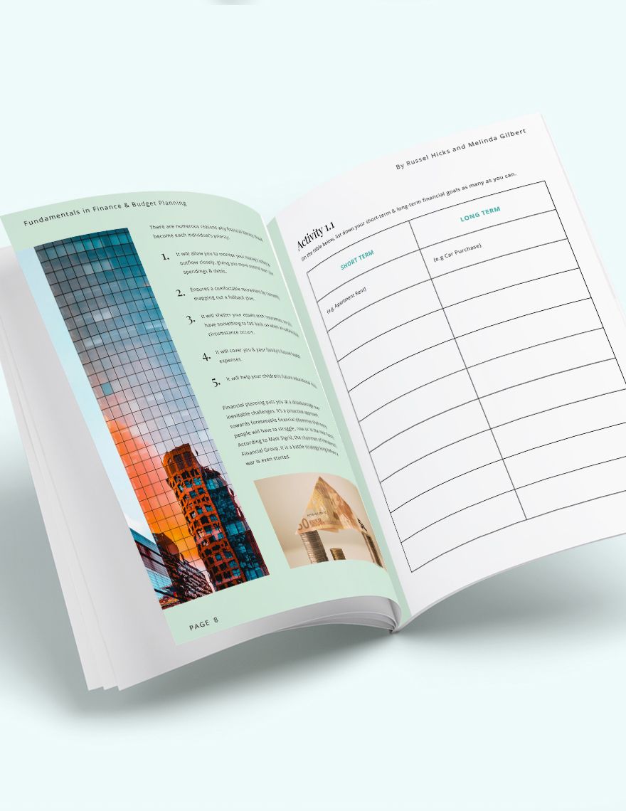 Finance Planning Workbook 