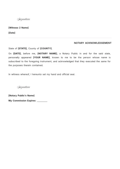 Free Texas Motor Vehicle Power of Attorney Template to Edit Online