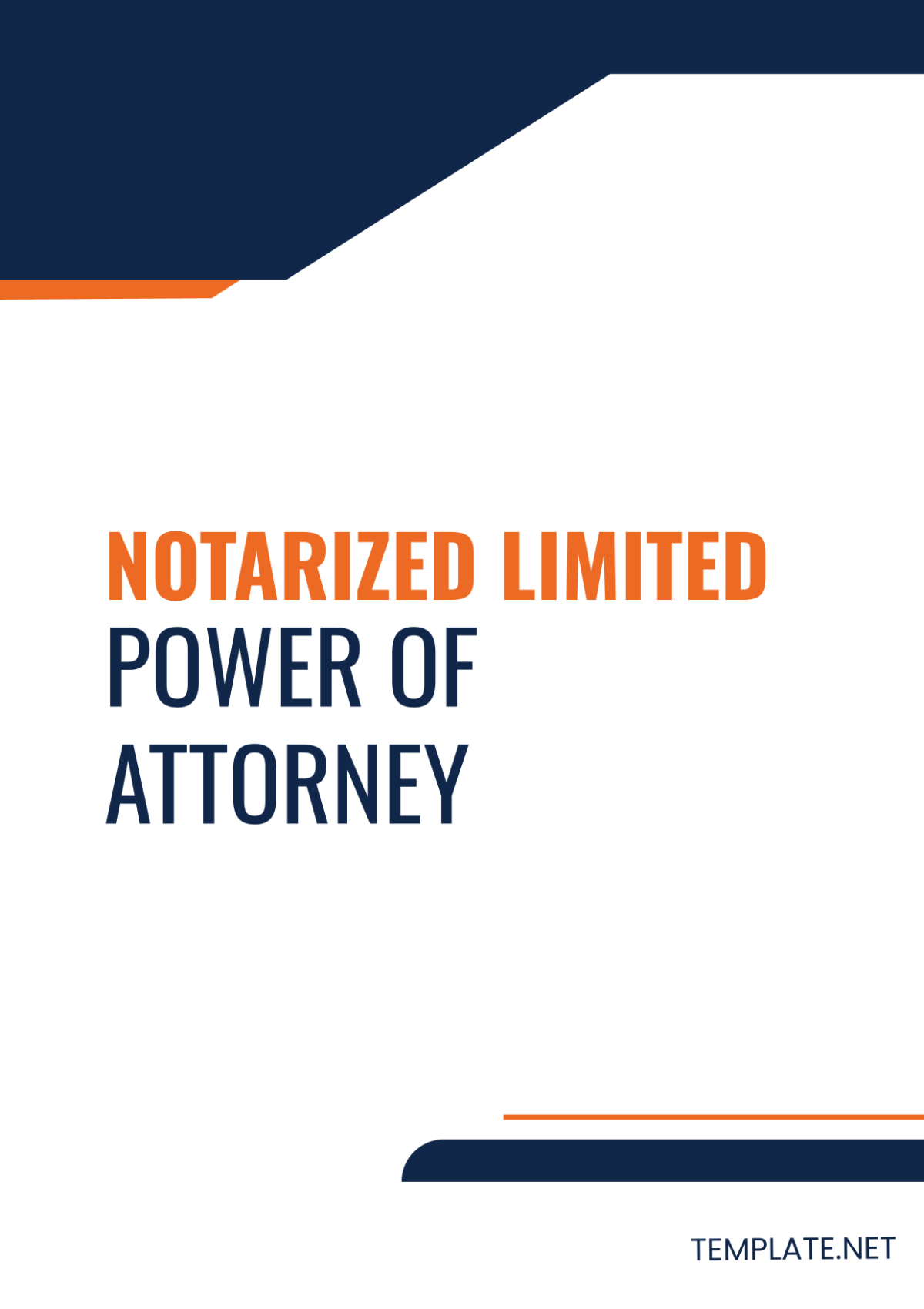 Notarized Limited Power of Attorney Template