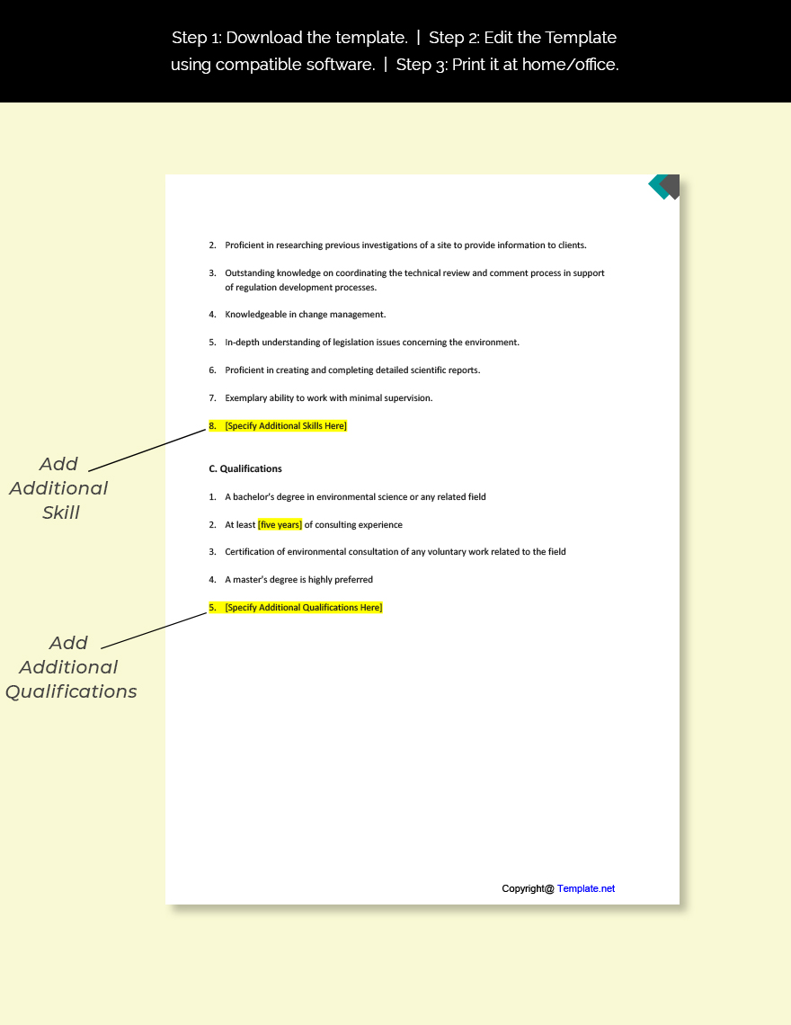 free-environmental-consultant-job-ad-description-template-download-in