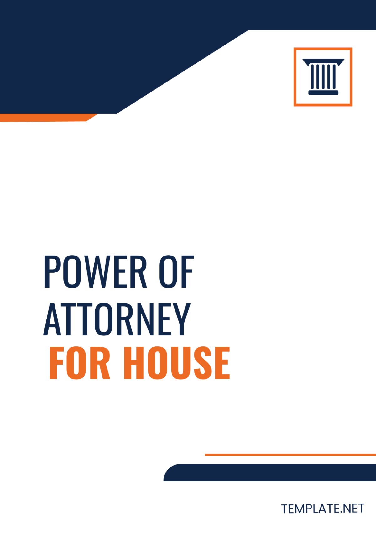 Power of Attorney For House Template