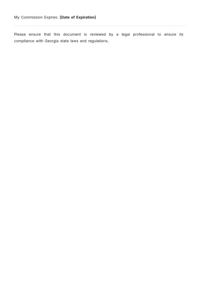 Free Georgia Power of Attorney Template to Edit Online