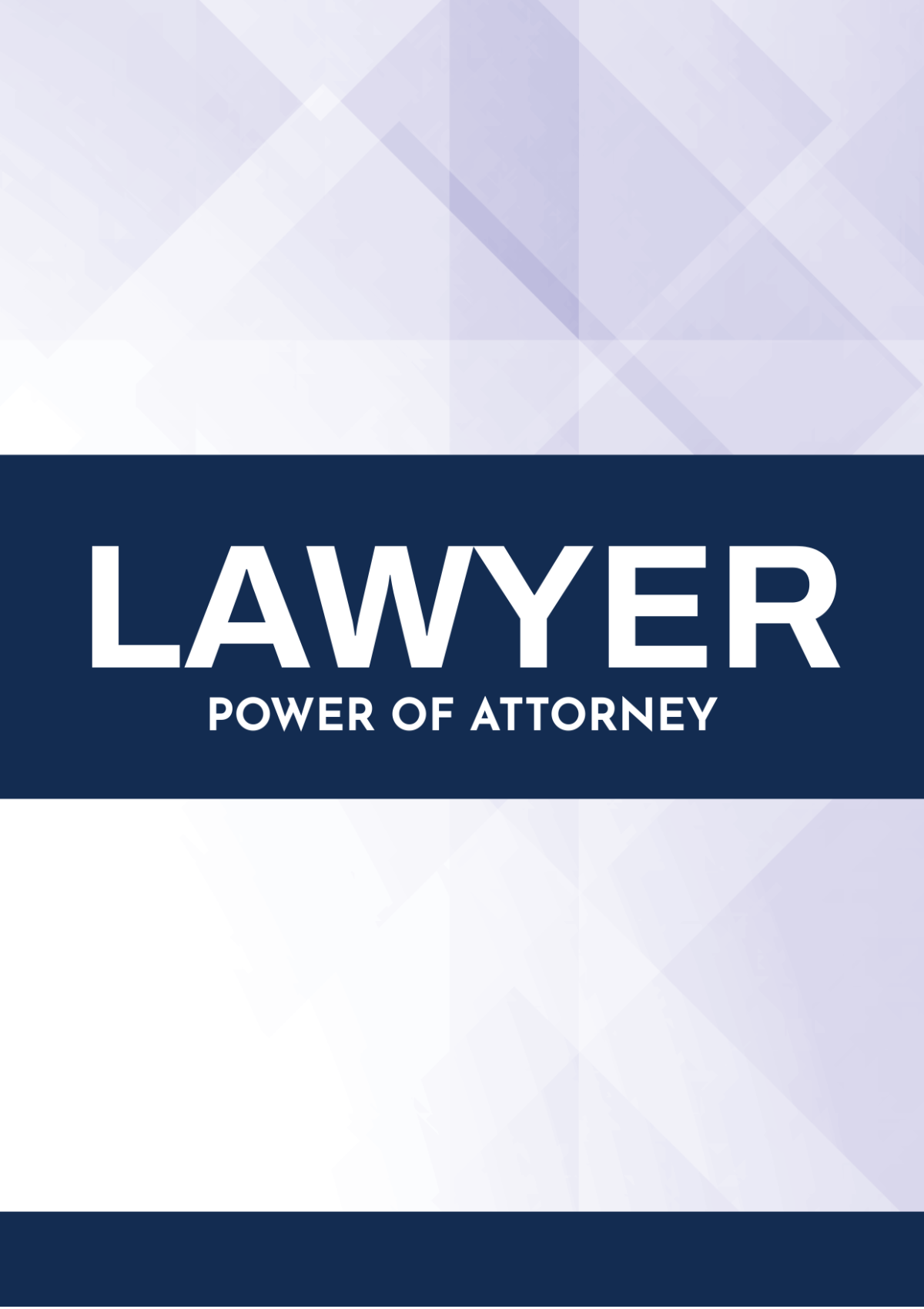 Lawyer Power of Attorney Template