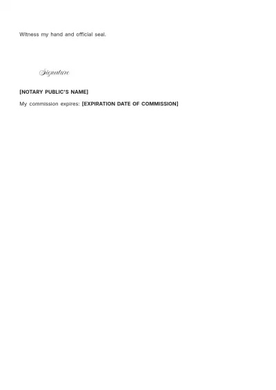 Free Motor Vehicle Power of Attorney Template to Edit Online