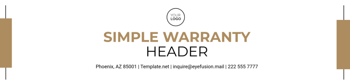 Simple Warranty Header