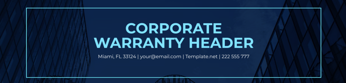 Corporate Warranty Header