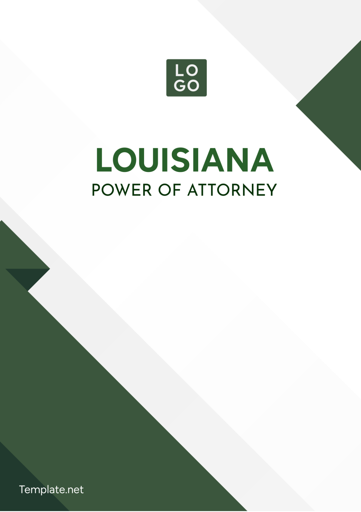 Louisiana Power of Attorney Template