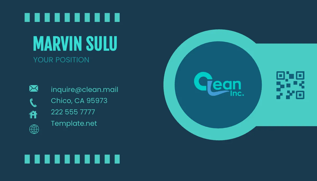 Free Restaurant and Kitchen Cleaner Business Card Template to Edit Online